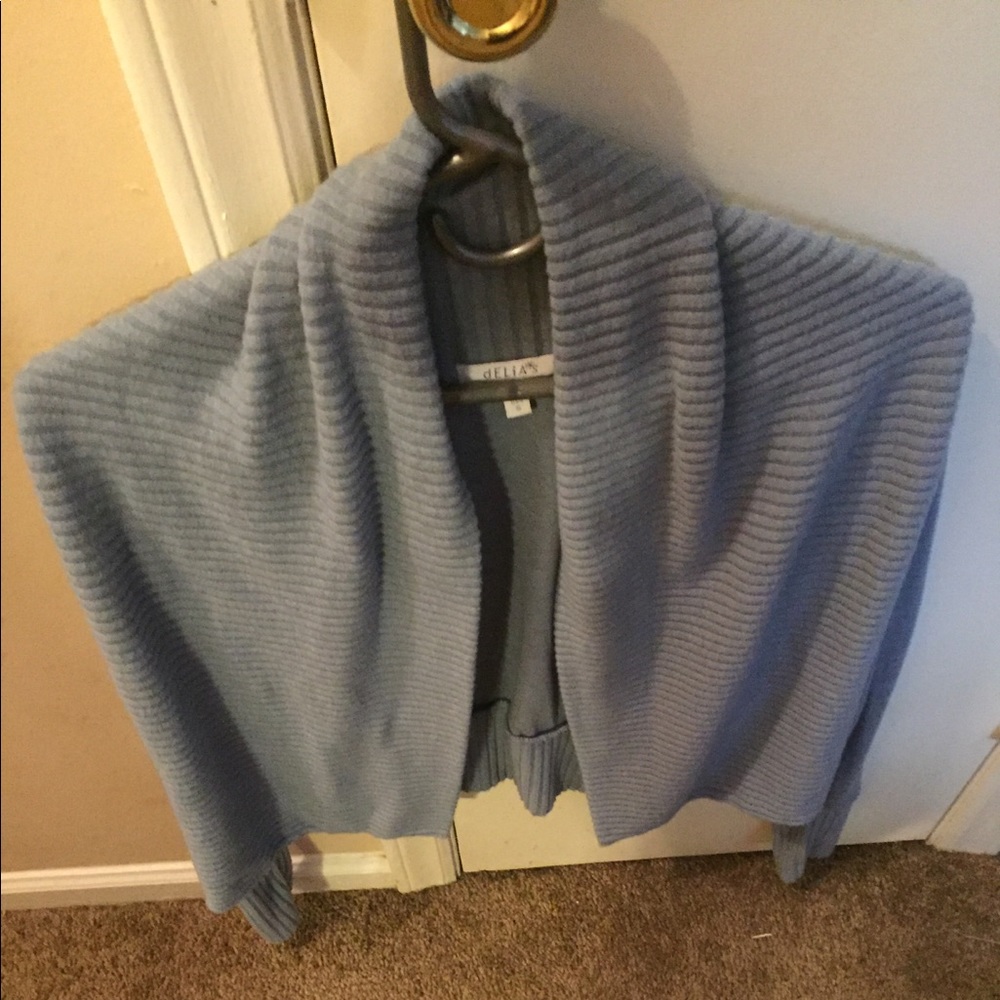 Blue cardigan